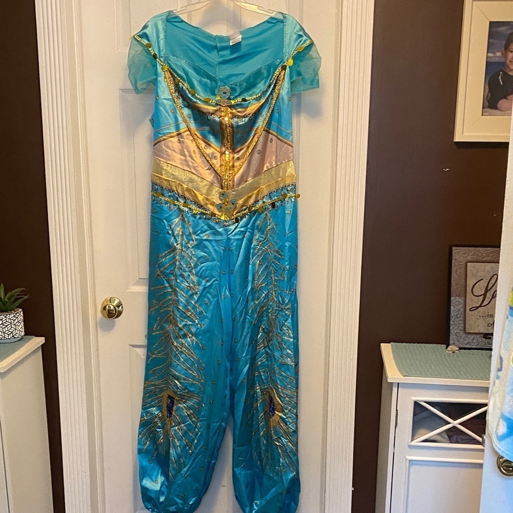 Disney Aladdin Princess Jasmine Deluxe Adult Costume Sz XL NEW